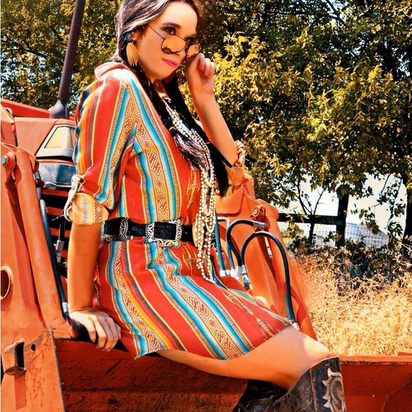 NWT Silverado Aztec Button Dress - Picture 5 of 5